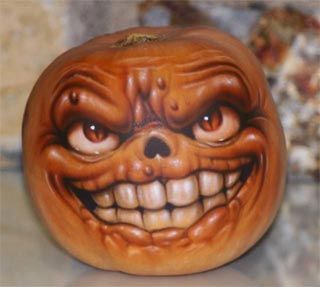 creepy pumpkin