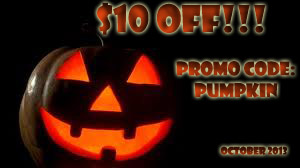 $10 off promo code: pumpkin