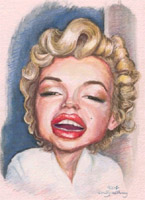 marilyn monroe caricature by emily anthony