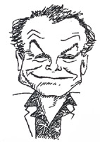 jack nicholson caricature by john doherty