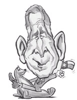 george w bush caricature by court jones