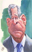 george w bush caricature by court jones