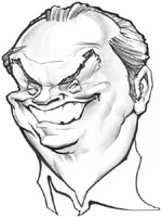 jack nicholson caricature by court jones