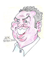 jack nicholson caricature by ken m