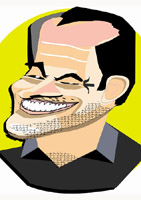 jack nicholson caricature by mel lothrop