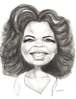 oprah winfrey caricature by michelle lydon