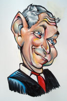 george bush caricature by mark hall