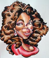 oprah winfrey caricature by mark hall