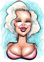 marilyn monroe caricature by kevin middleton