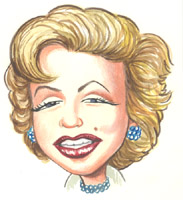 marilyn monroe caricature by kent roberts