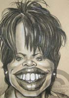 caricature of oprah by bastian schreck