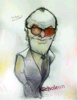 jack nicholson caricature by jim van der kyl