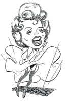 caricature of Marilyn by texas tim webb