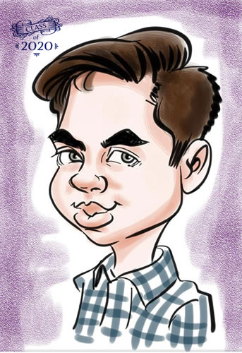 caricature of by caricature artist mike hasson
